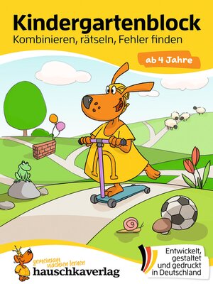 cover image of Kindergartenblock ab 4 Jahre--Kombinieren, rätseln, Fehler finden